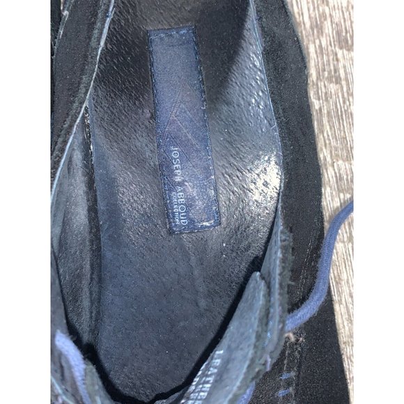 Joseph Abboud * Black Seude w Blue Sole/Stitching * Lace-Up * Men's Size 11.5 - Picture 9 of 11